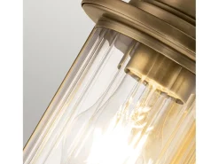 Elstead Quoizel Riggs Vägglampa Weathered Brass, IP44