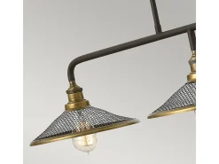 Elstead Rigby 3 Light Ceiling Island Chandelier Pendant Bar Light Bronze, E27