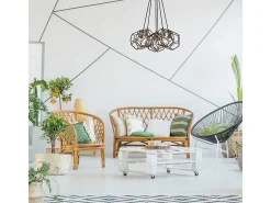 Elstead Rocklyn 6 Ljus Ljuskrona Cage Cage Takhänge Stål, E27