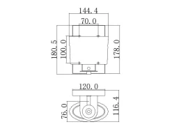 Elstead Seaview 1 ljus vägglampa - polerad kromfinish, G9