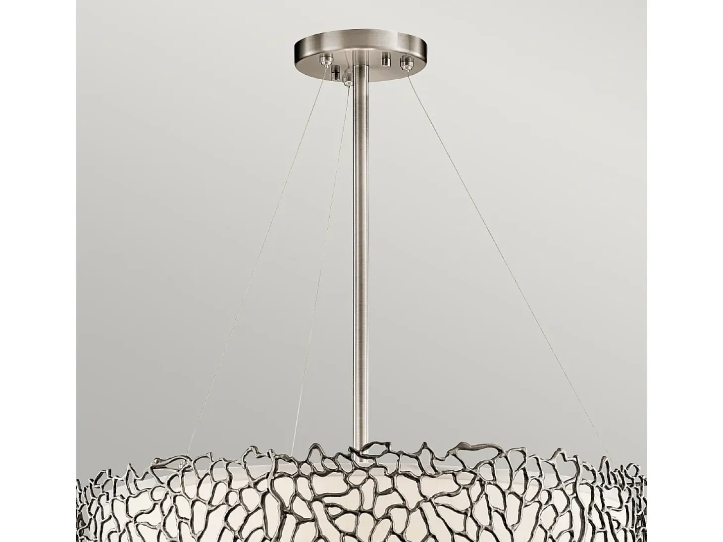Elstead Silver Coral 4 ljus takhänge klassisk tenn, silverkorall, E27