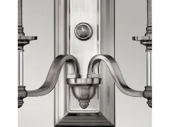 Elstead Sussex 2 ljus inomhusvägglampa Borstad nickel, E14