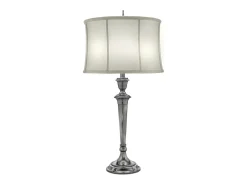 Elstead Syracuse 1 ljus bordslampa antik nickel, E27