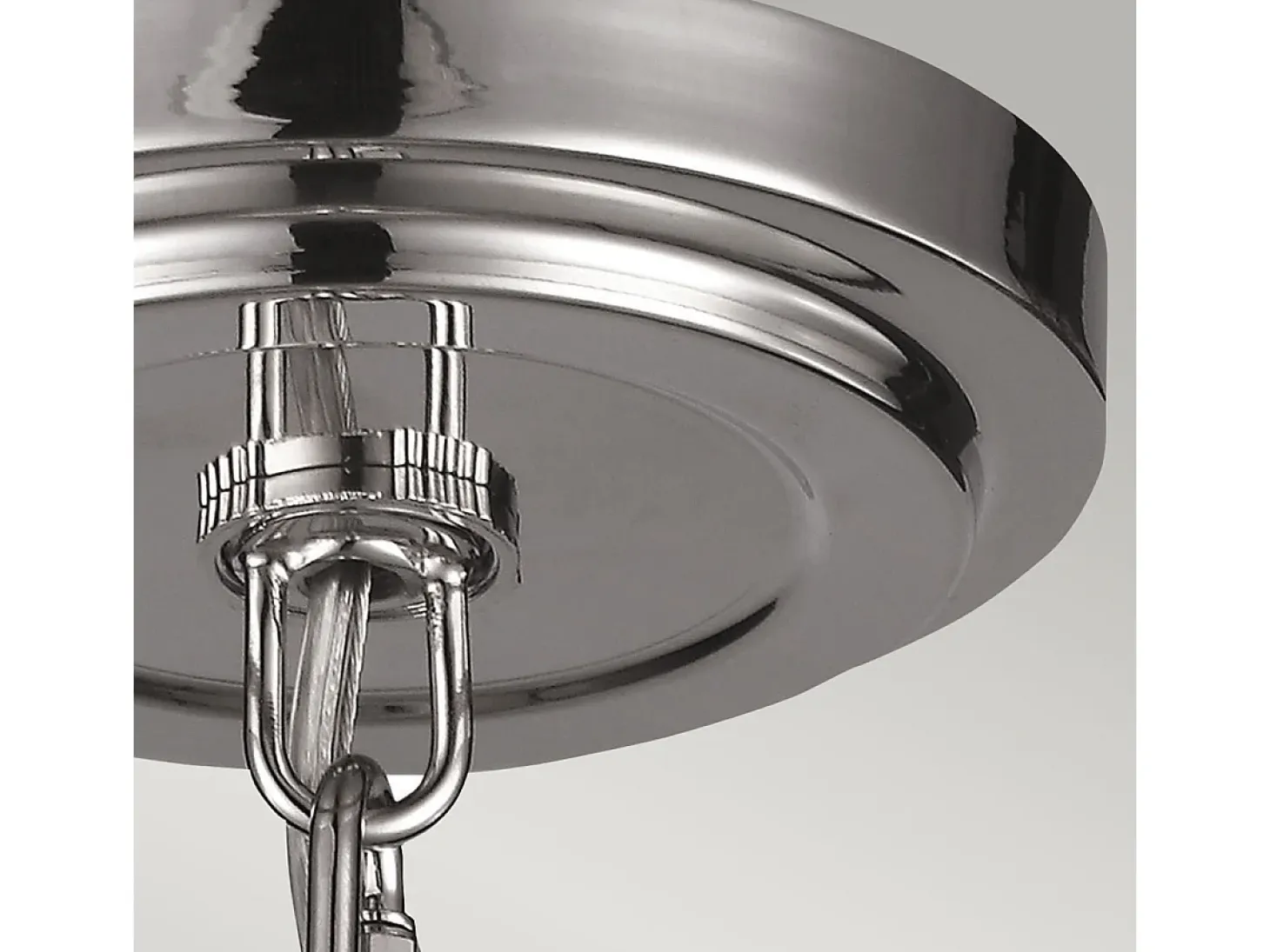 Elstead Tabby 1 Light Dome Tak Mini Pendel Polerad Nickel, E27
