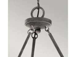 Elstead Taulbee 6 ljus ljuskrona zinkfinish, E14