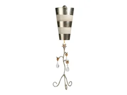 Elstead Tivoli 1 ljus bordslampa silver, kräm, E27