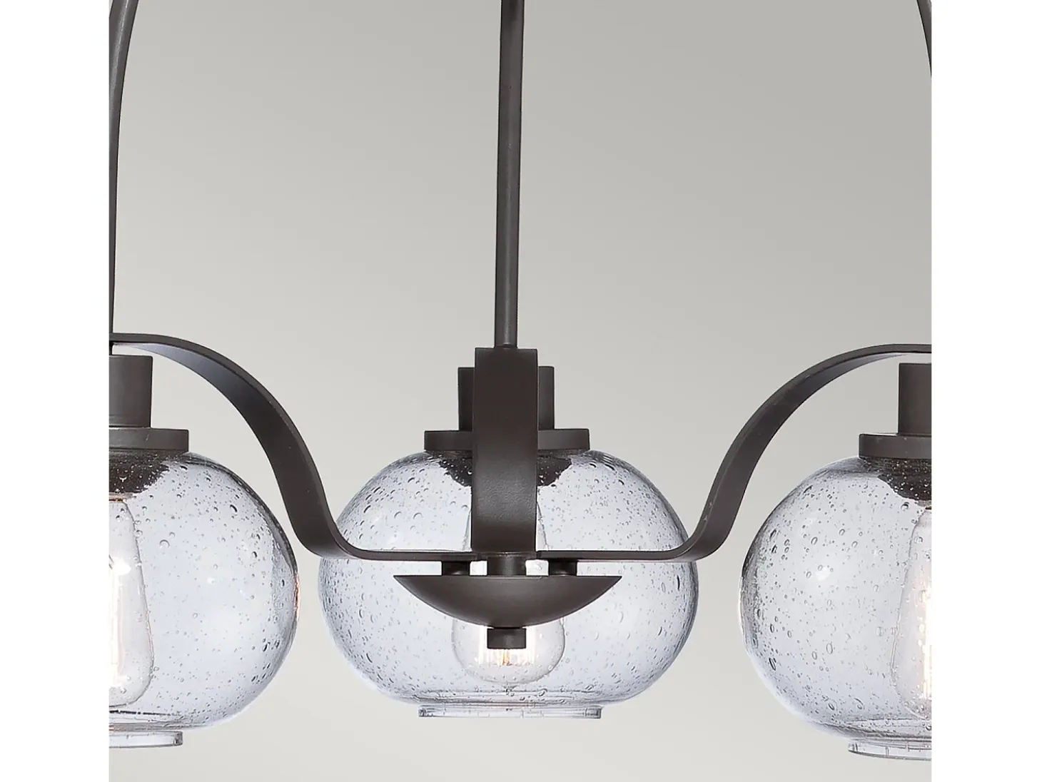 Elstead Trilogy Multi Arm Chandelier 3 Light Old Bronze Finish, E27