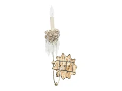 Elstead Venetian 1 ljus inomhusljus vägg ljus beige, guld, E14