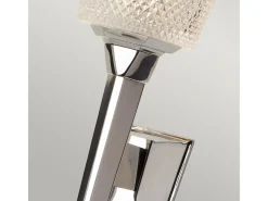 Elstead Verity 1 ljus vägglampa polerad kromglasskärm, G9