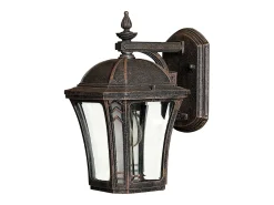 Elstead Wabash 1 Ljus Liten Utomhusvägglykta Mocka IP44, E27