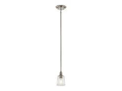 Elstead Waverly 1 Light Mini Pendel, Classic Pewter, E27