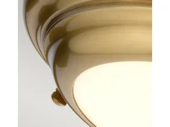 Elstead Welland 1 Ljus Mini LED Flush Light - Åldrad mässing