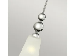 Elstead Zelda 1 Light Ceiling Mini Pendel Polerad Nickel, E27