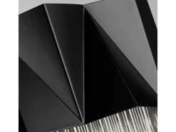 Elstead Zuma 3 ljus vägglampa, satängsvart, silver, G9