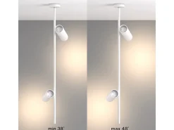 Elti Foco de Techo Lámpara Colgante Blanco, 2 Luces, GU10