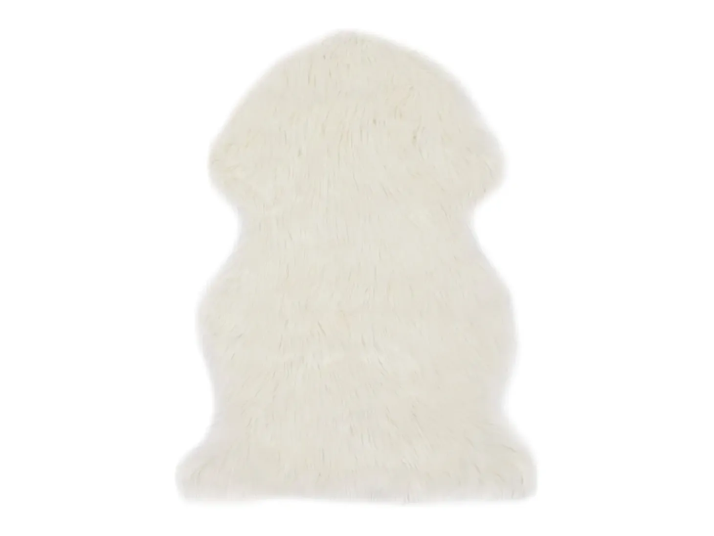 Emmett Alfombra de piel de oveja sintética blanco 60x90 cm
