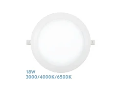 Empotrable Silex Redondo Blanco 18w 3000-4000-6500k
