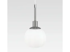 Erich Globe Lámpara Colgante de Techo Níquel, 1 Luz, E14