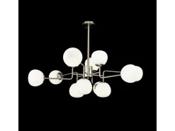 Erich Globe Suspensión de Techo Níquel, 12 Luces, E14