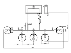 Erich Lámpara Colgante de Techo Níquel, 5 Luces, E14