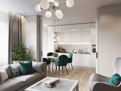 Erich Lámpara de Techo Globe Latón, 8 Luces, E14