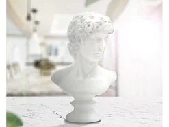 Escultura clásica decorativa de medio busto en poliresina h34cm Man