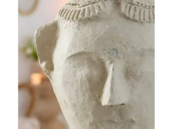 Escultura de busto de mujer en papel maché Ambroise - Obra de arte contemporánea e intemporal