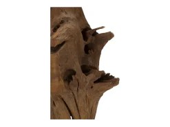 Escultura decorativa étnica de madera de teca hecha a mano Akar