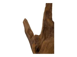 Escultura estilo étnico en madera de teca tallada a mano Taka