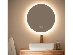 Espejo Baño con Luz LED y Antivaho Ø60 cm Big Volpe Seleccionable (Cálido-Neutro-Frío)