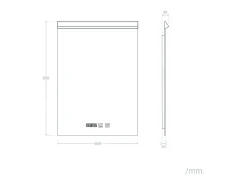 Espejo Baño con Luz LED y Antivaho 85x60 cm Jannada Seleccionable (Cálido-Neutro-Frío)