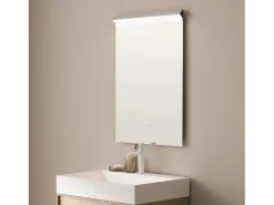 Espejo Baño con Luz LED y Antivaho 85x60 cm Jannada Seleccionable (Cálido-Neutro-Frío)