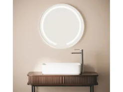 Espejo Baño con Luz LED y Antivaho Ø60 cm Nour Seleccionable (Cálido-Neutro-Frío)