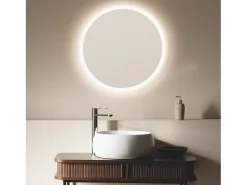 Espejo Baño con Luz LED y Antivaho Ø60 cm Minna 4000K Blanco Neutro