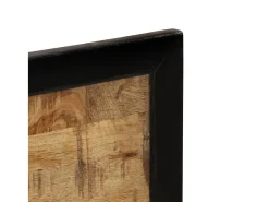 Espejo con estantes 80x8x55 cm cristal y madera maciza de mango