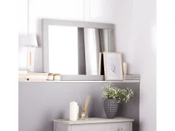 Espejo de pared de Madera gris 90 x 60- Braul