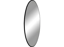 Espejo de acero negro Ø 100 cm