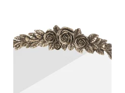 Espejo de arco de metal - L 60,5 x H 91,6 cm - Espejo de pared de diseño dorado