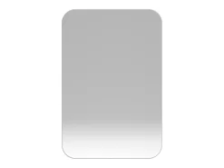 Espejo de baño - Mueble con espejo - Estante regulable - 76 x 51 cm - Blanco