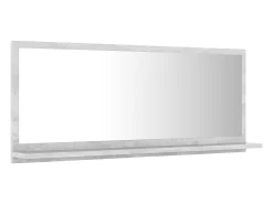 Espejo de baño 90 x 10,5 x 37 cm aglomerado gris 02_0006946