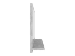 Espejo de baño 60 x 10,5 x 37 cm aglomerado gris 02_0006943