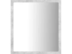 Espejo de baño acrílico gris hormigón 40x8,5x37 cm ES579277