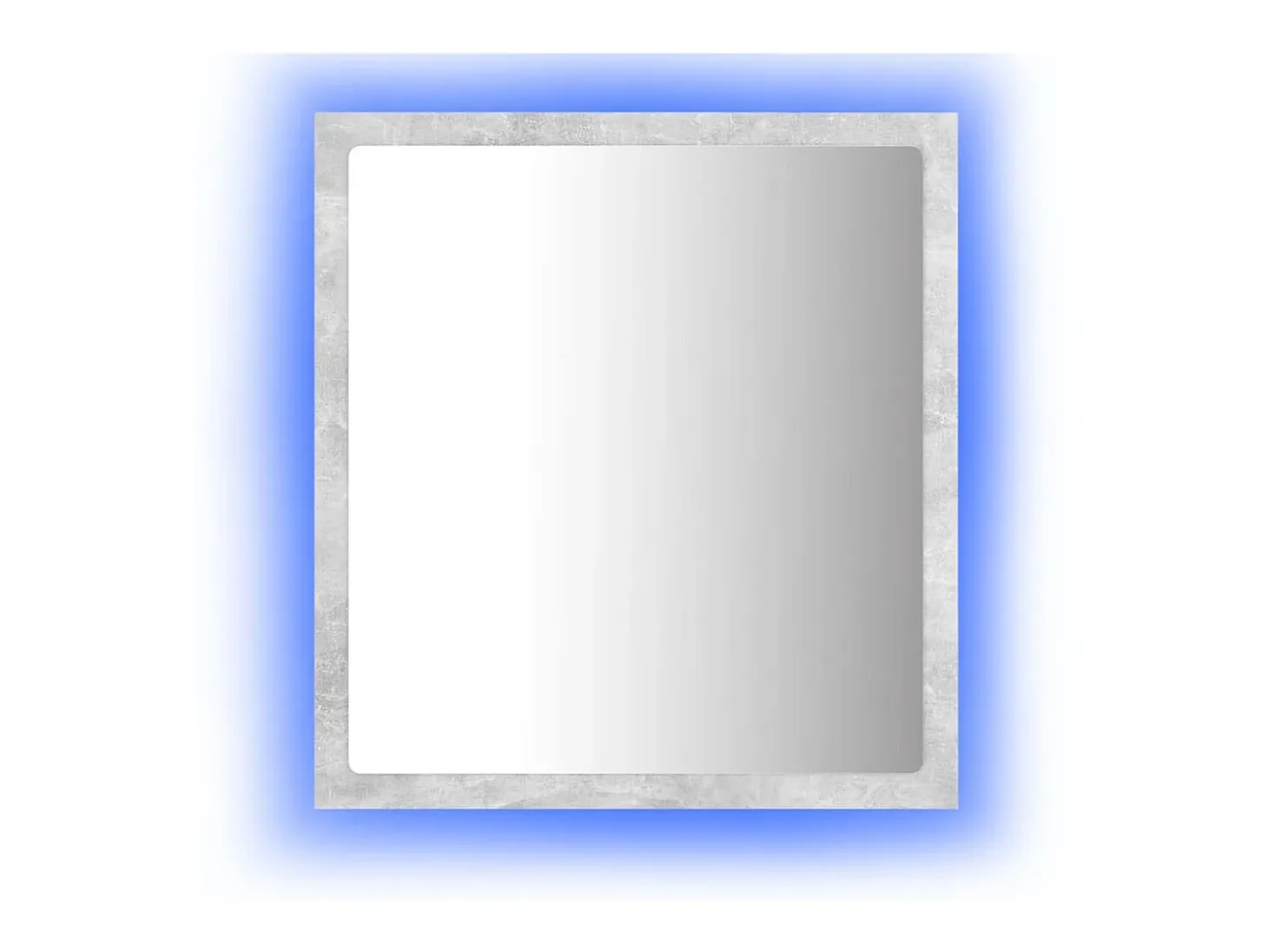Espejo de baño acrílico gris hormigón 40x8,5x37 cm ES579277