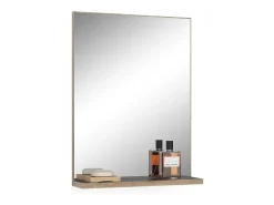Espejo de baño antracita 60x14.6x80 niko
