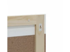 Espejo de baño BERG con estante, blanco, madera maciza
