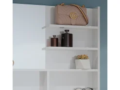 Espejo de baño blanco alto brillo 89.8x11x65
