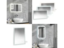 Espejo de baño blanco 60x2.8x40