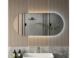 Espejo de baño blanco 110x3x50