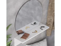 Espejo de baño blanco 50x15x54.5 elyra