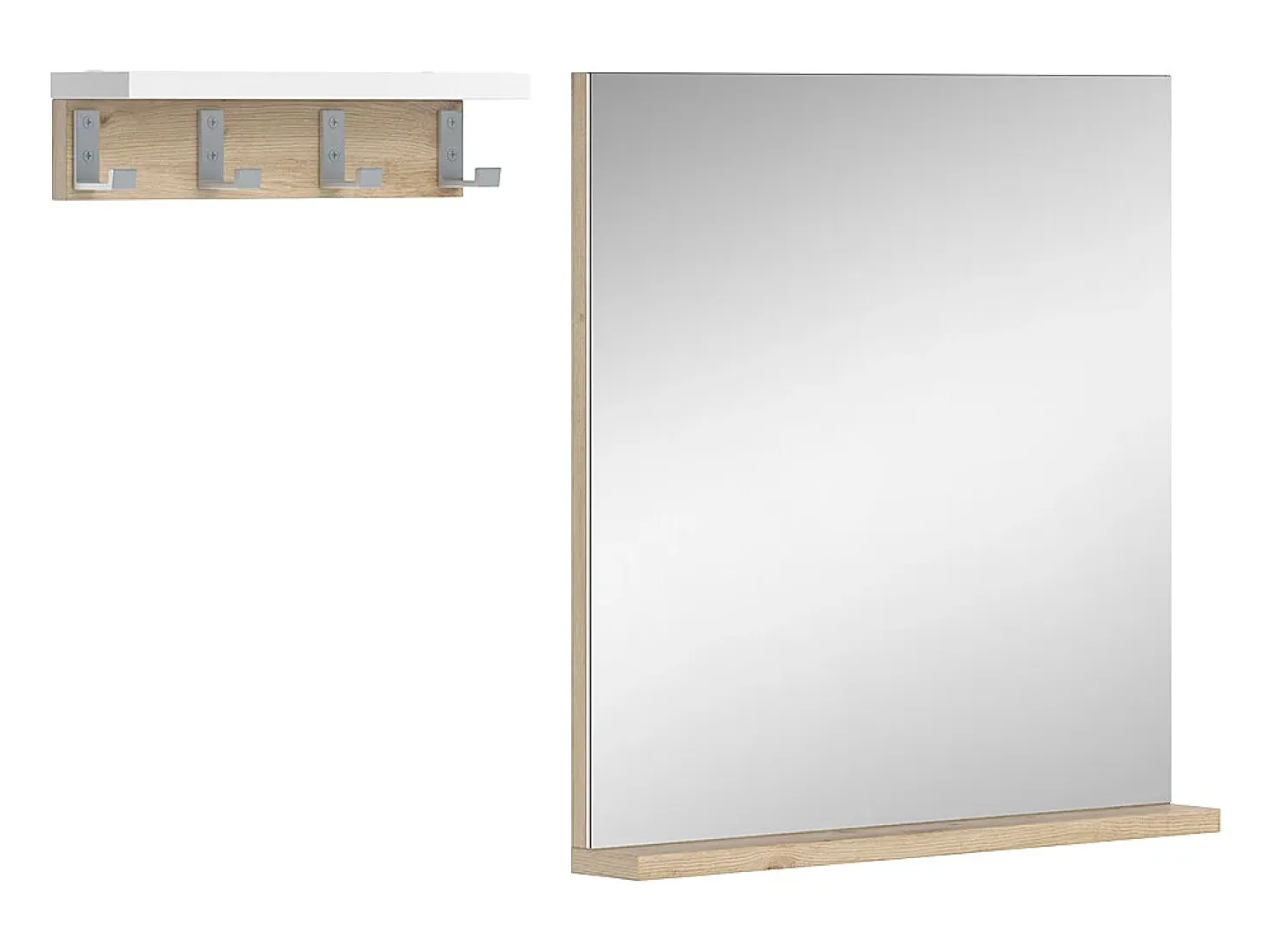 Espejo de baño blanco 50x8x51.6 henri